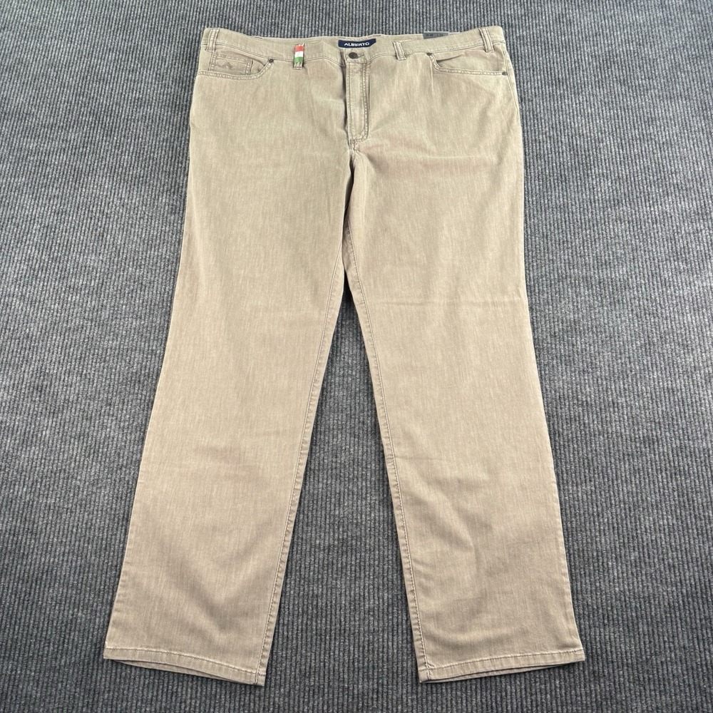 Alberto Tommy Jeans Men 48x34 Khaki Luxury T400 Modern Fit Stretch Denim NWT